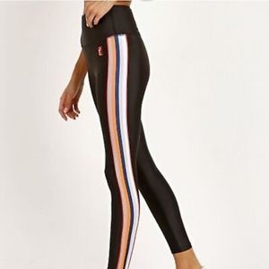P.E Nation Crossbar Leggings Black Side Stripe